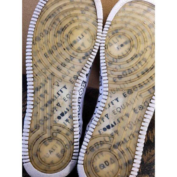 Men's Nike White and Black Air Force 1 Low CMFT 'Equality'- Size 13 - Picture 14 of 14
